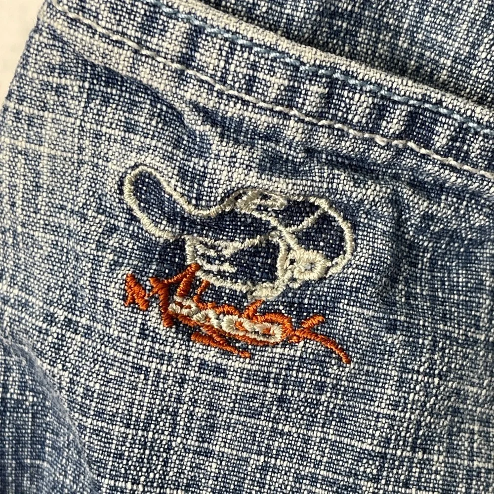 Vintage Paco Jeans Blue Wide Leg Skater Streetwear Jeans Boys 7 Embroidered